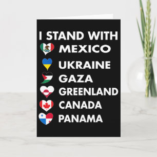 Ik sta achter Canada Groenland Mexico Panama Gaza  Kaart