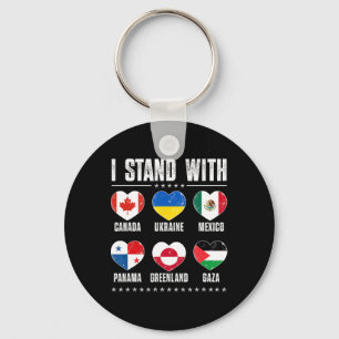 Ik Sta Achter Canada Groenland Mexico Panama Gaza Sleutelhanger