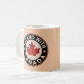 Ik sta achter Canada Koffiemok (Voorkant links)