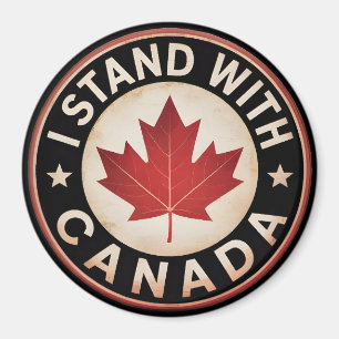Ik sta achter Canada Magneet