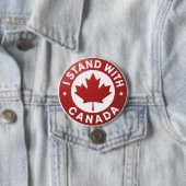 Ik sta achter Canada Ronde Button 7,6 Cm (In situ)