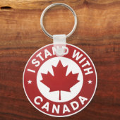 Ik sta achter Canada Sleutelhanger (Voorkant)