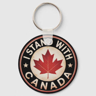 Ik sta achter Canada Sleutelhanger