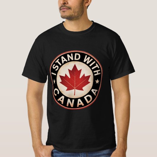 Ik sta achter Canada T-shirt (Voorkant)