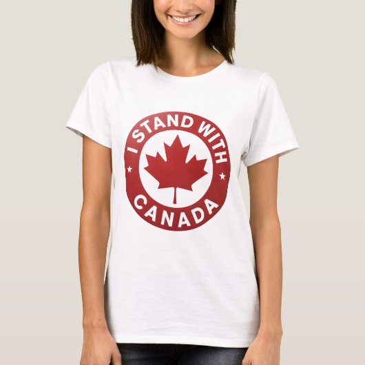 Ik sta achter Canada T-shirt (Voorkant)
