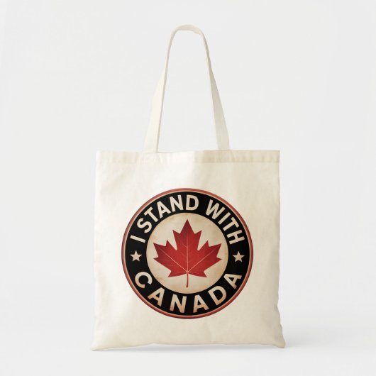 Ik sta achter Canada Tote Bag (Voorkant)