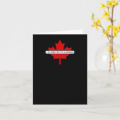 Ik sta achter de Canadese Sticker Kaart (Gele Bloem)