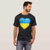 Ik sta achter de Oekraïense hartstilstand T-shirt (Voorkant volledig)