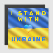 Ik sta achter de Oekraïense Magnetic Kaart Support (Voorkant / Achterkant)