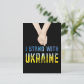 Ik sta achter de Oekraïense Shirt om de Oekraïense Briefkaart (Staand voorkant)