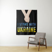 Ik sta achter de Oekraïense Shirt om de Oekraïense Wandkleed (In situ)