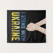 Ik sta achter de Oekraïense Shirt om de Oekraïense Wandkleed (Voorkant (horizontaal))