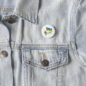 Ik sta achter de Oekraïense slogan Ukraine Support Ronde Button 3,2 Cm (In situ)