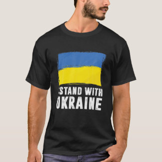 Ik sta achter de Oekraïense vlag die UKR steunt T-shirt