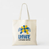Ik sta achter de Oekraïense vlag - steun de Oekraï Tote Bag (Achterkant)