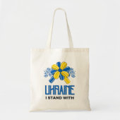 Ik sta achter de Oekraïense vlag - steun de Oekraï Tote Bag (Voorkant)