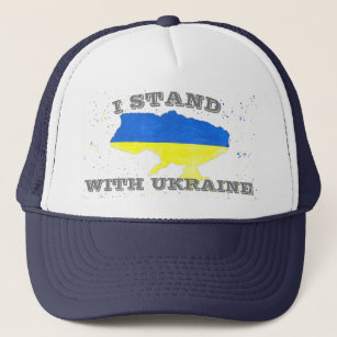Ik sta achter de Oekraïense vlag Trucker Pet