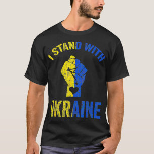 Ik sta achter de Oekraïense vlaggenstaatsteun1 T-shirt