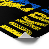 Ik sta achter de Oekraïense vlaggenstaatsteun Poster (Hoek)