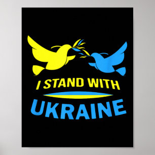 Ik sta achter de Oekraïense vrede en de anti-oorlo Poster