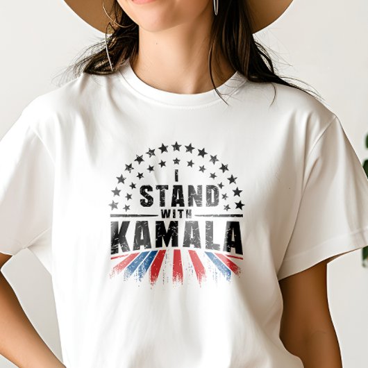 IK STA ACHTER DE PATRIOTTISCHE AMERIKAANSE VERKIEZ T-SHIRT