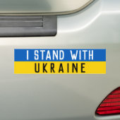 Ik sta achter de politieke Oekraïne Bumpersticker (Op auto)