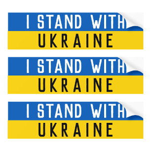 Ik sta achter de politieke Oekraïne Bumpersticker