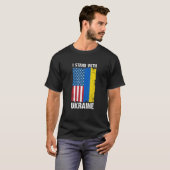Ik sta achter de steun van Oekraïne T-shirt (Voorkant volledig)