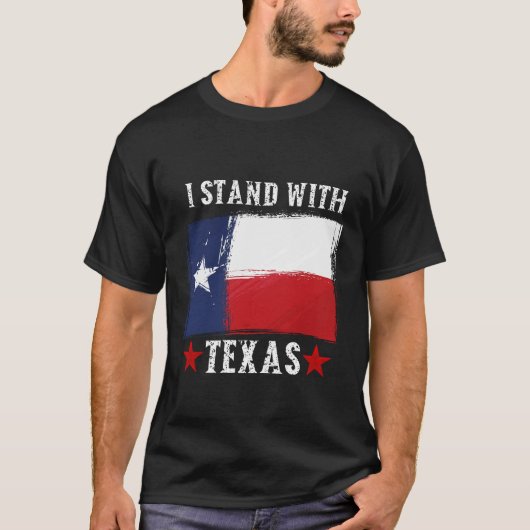 Ik sta achter de Texas T-shirt (Voorkant)