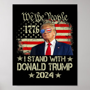 Ik sta achter Donald Trump voor President 2024 Poster