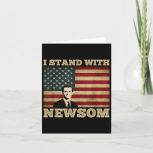 Ik sta achter Gavin Newsom Kaart