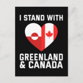 Ik sta achter Groenland en Canada Briefkaart (Voorkant)
