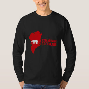 Ik sta achter Groenland - Ontwerp ter ondersteunin T-shirt