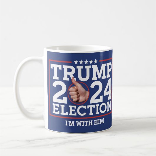 Ik sta achter hem - President Trump - Coffee Mok (Links)