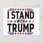 Ik sta achter het Briefkaart van Trump (Voorkant)