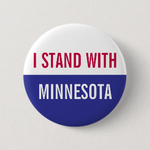 Ik sta achter het Minnesota-protest Ronde Button 5,7 Cm