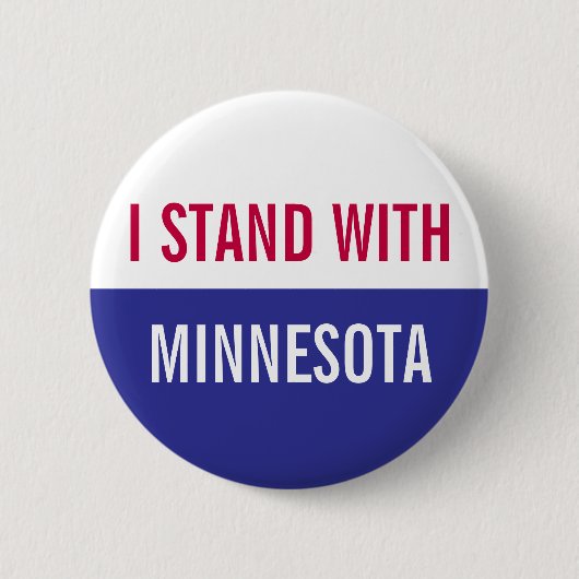 Ik sta achter het Minnesota-protest Ronde Button 5,7 Cm (Voorkant)