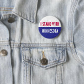 Ik sta achter het Minnesota-protest Ronde Button 5,7 Cm (In situ)