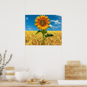 Ik sta achter het Poster van Oekraïne (Keuken)