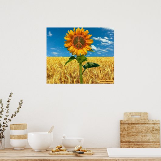 Ik sta achter het Poster van Oekraïne (Keuken)