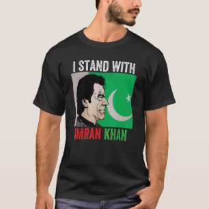Ik sta achter Imran Khan Pti en steun Khan Pakista T-shirt