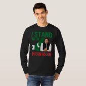Ik sta achter Imran Khan PTI Party Pakistan Suppor T-shirt (Voorkant volledig)