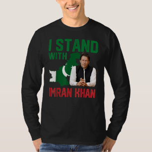 Ik sta achter Imran Khan PTI Party Pakistan Suppor T-shirt