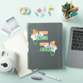 Ik sta achter India II Sticker (iPad Cover)