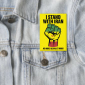 Ik sta achter Iran Anti-oorlogsbadge Button (Insitu)