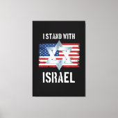 ik sta achter israëel canvas afdruk (Voorkant)