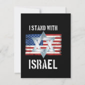 ik sta achter Israël Aankondiging (Achterkant)
