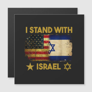 Ik sta achter Israël Amerikaanse vlag