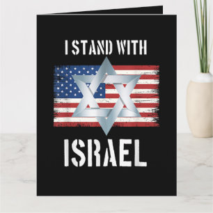 ik sta achter israel bedankkaart