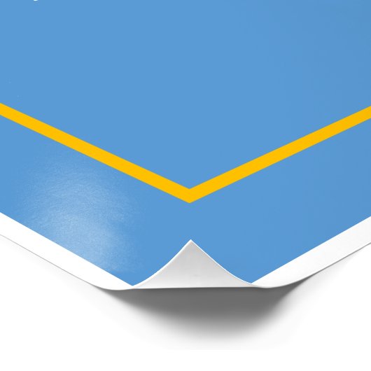 Ik sta achter Israël - ben Yisrael Chai Perfect Poster (Hoek)